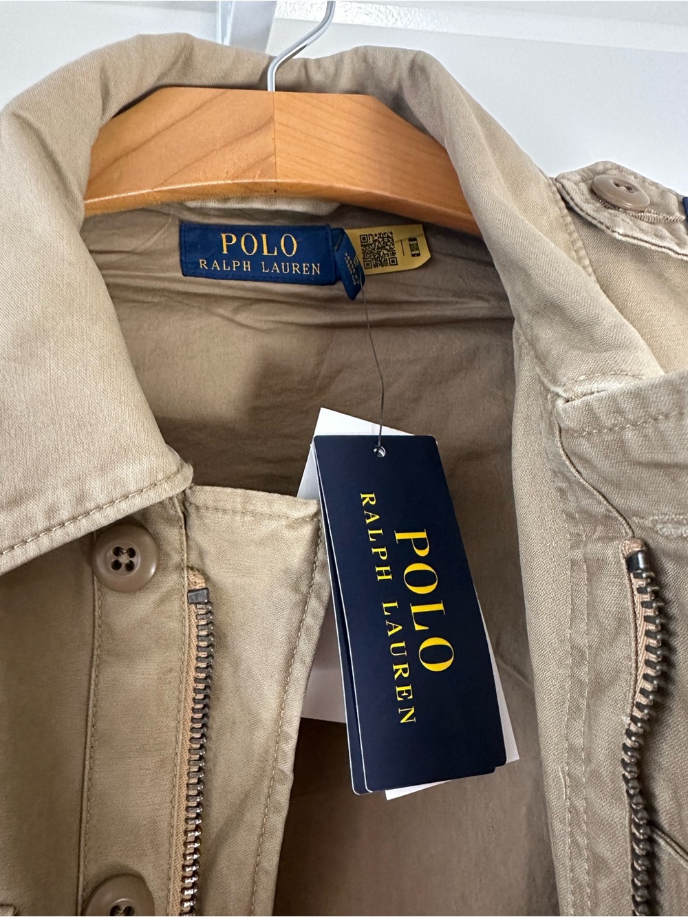 Polo Ralph Lauren M-65 Field Jacket With Patches, Flag Khaki XS Brand New Rare! - Picture 10 of 10